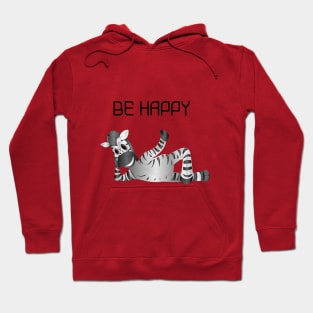 Be Happy With The Happy Zebra Hoodie
